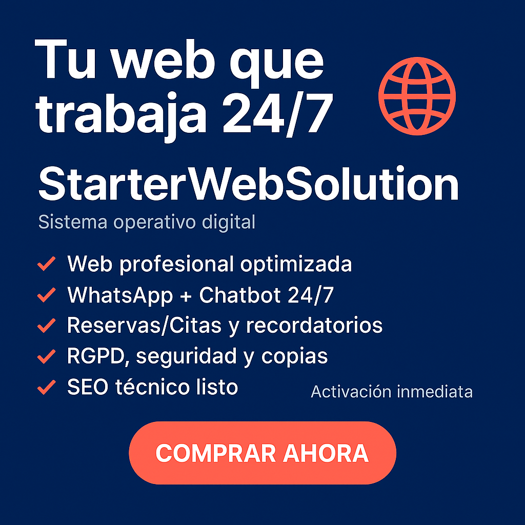 StarterWebSolution: web profesional, hosting LiteSpeed, SEO y automatización